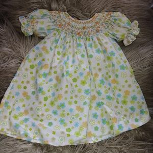 Infant Smocked Floral Dress
